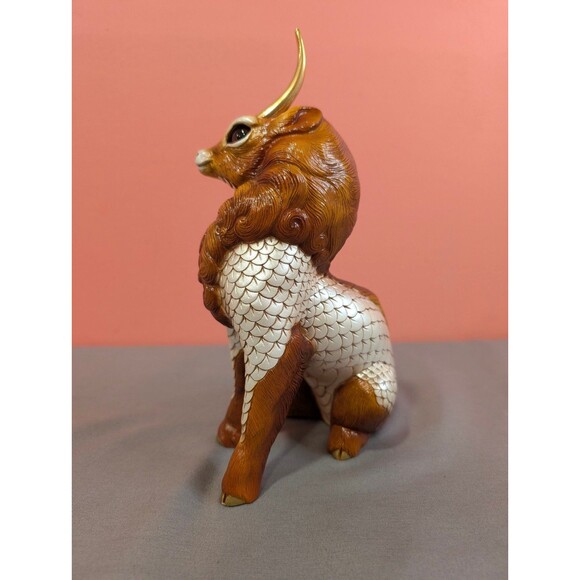 Windstone Editions Horned Ki-Rin Dragon Unicorn Father by Pena 1993 - Picture 3 of 8
